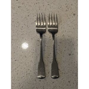 Oneida American Colonial 6 1/2 inch Salad Fork (Set‎ of 2) Stainless Steel USA
